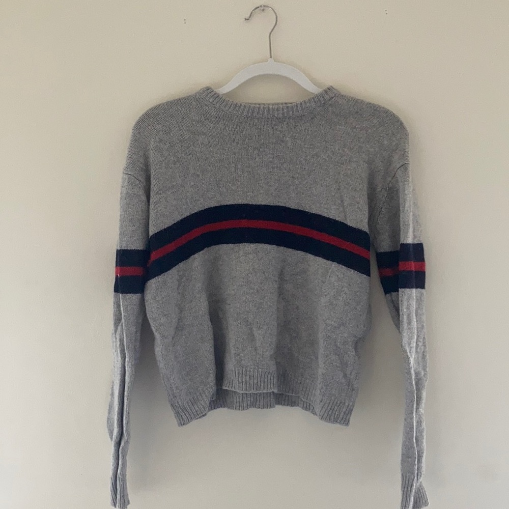 Brandy Melville Crewneck Knit Striped Sweater